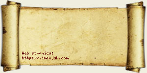 Zorana Hrnjaković vizit kartica